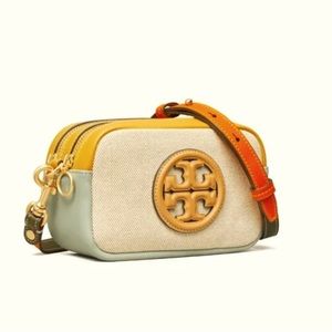 **NEW** NWOT TORY BURCH PERRY BOMBE CANVAS MINI/CROSSBODY BAG